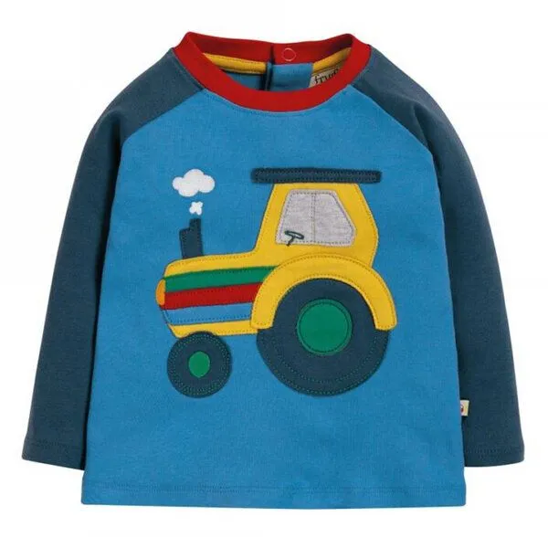 Frugi Frugi Langarm-Shirt Traktor Henry Raglan Top – Produktbild 1 von 3
