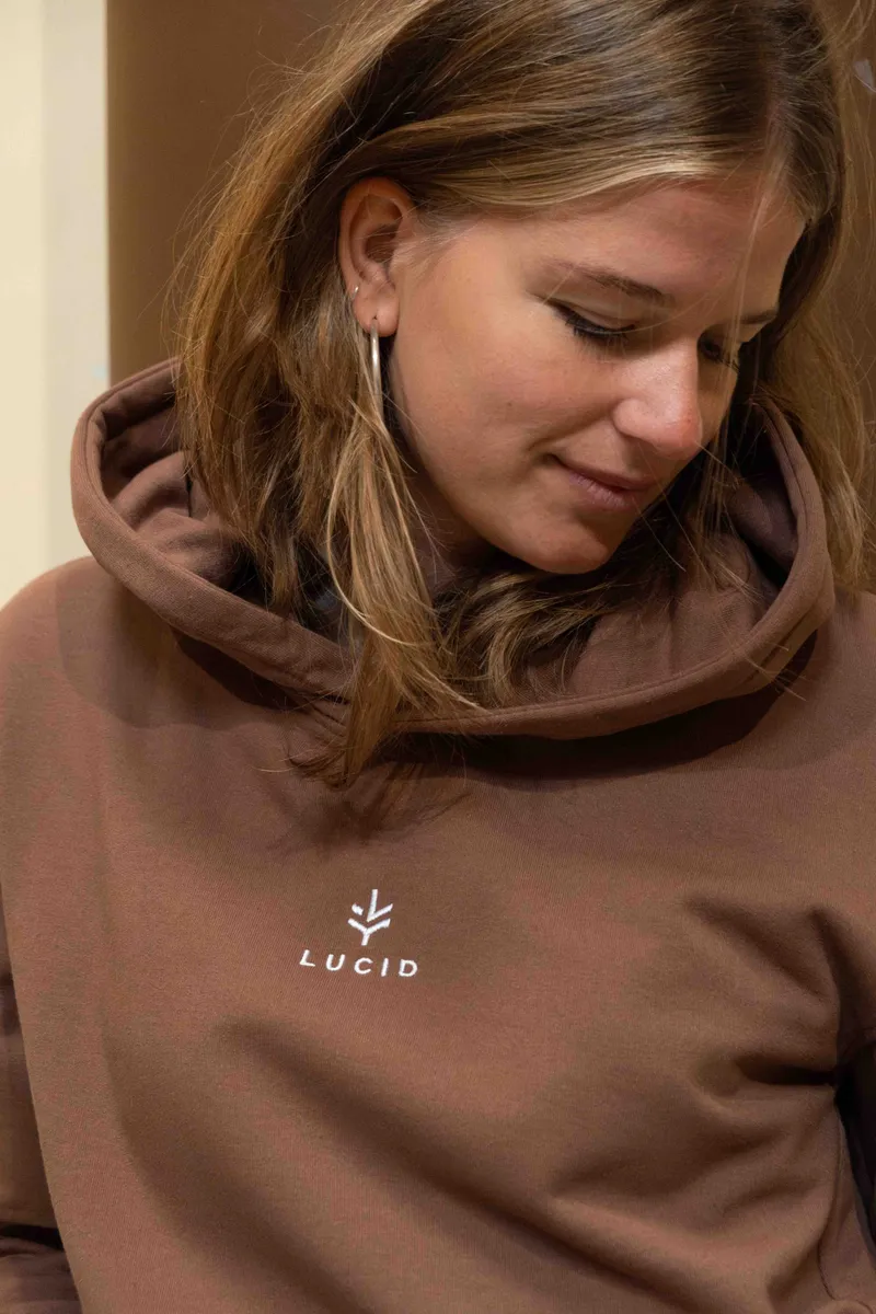 Lucid Collective Lucid Collective Herren vegan Hoodie Ease Unisex Braun, Braun, – Produktbild 1 von 2