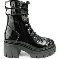 Altercore Altercore Damen vegan Stiefel Chloe Ii Lack, Schwarz, – Produktbild 2 von 3