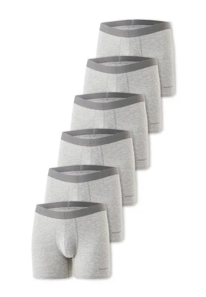 ORGANICATION ORGANICATION BRUNNO | Boxer Brief aus Bio-Baumwolle und TENCEL Modal im 6er-Pack, Grey melange, – Produktbild 1 von 4