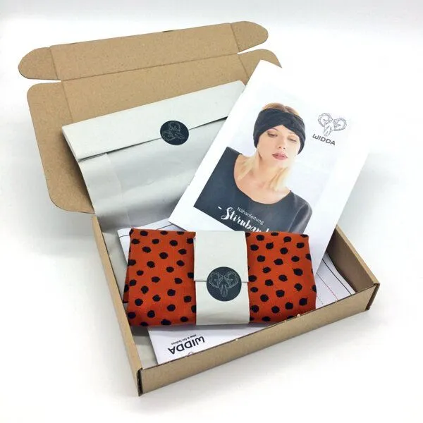 WiDDA berlin WiDDA berlin DIY Nähset Stirnband Punkte, Rostrot, – Produktbild 1 von 4