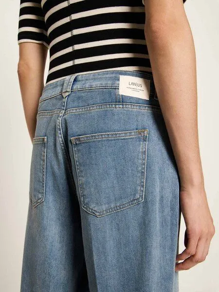 LANIUS LANIUS Tapered Jeans (GOTS) aus Bio-Baumwolle, Blue, – Produktbild 4 von 4