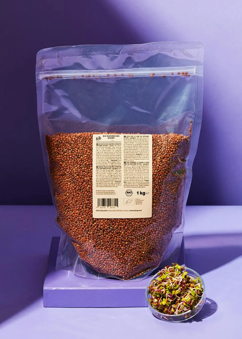 KoRo Bio Radieschen Samen 1 kg – Produktbild 1 von 5