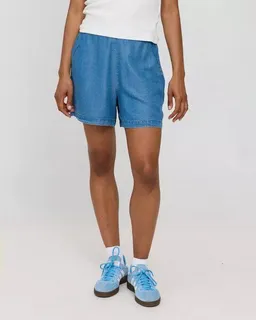 Mazine Mazine Leichte Shorts in Denim Look - aus Lyocell – Produktbild 1 von 1