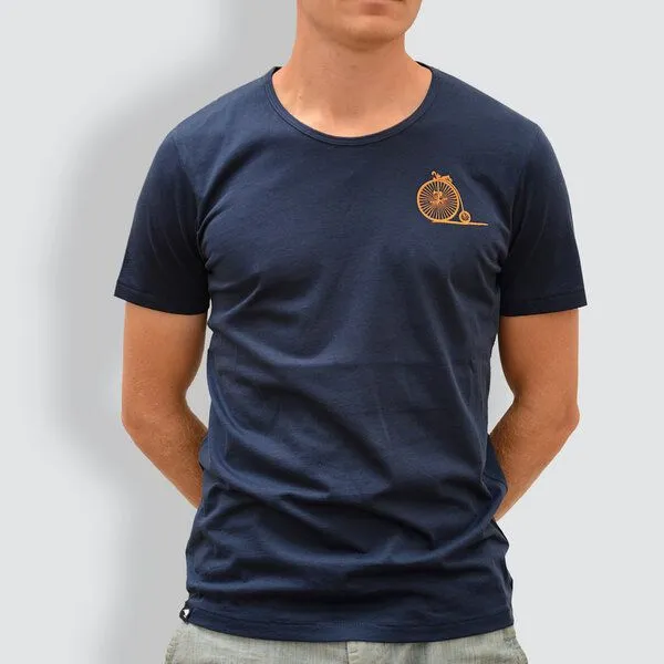 little kiwi little kiwi Herren T-Shirt, "Aufsteigen", Blau - navy, – Produktbild 1 von 4