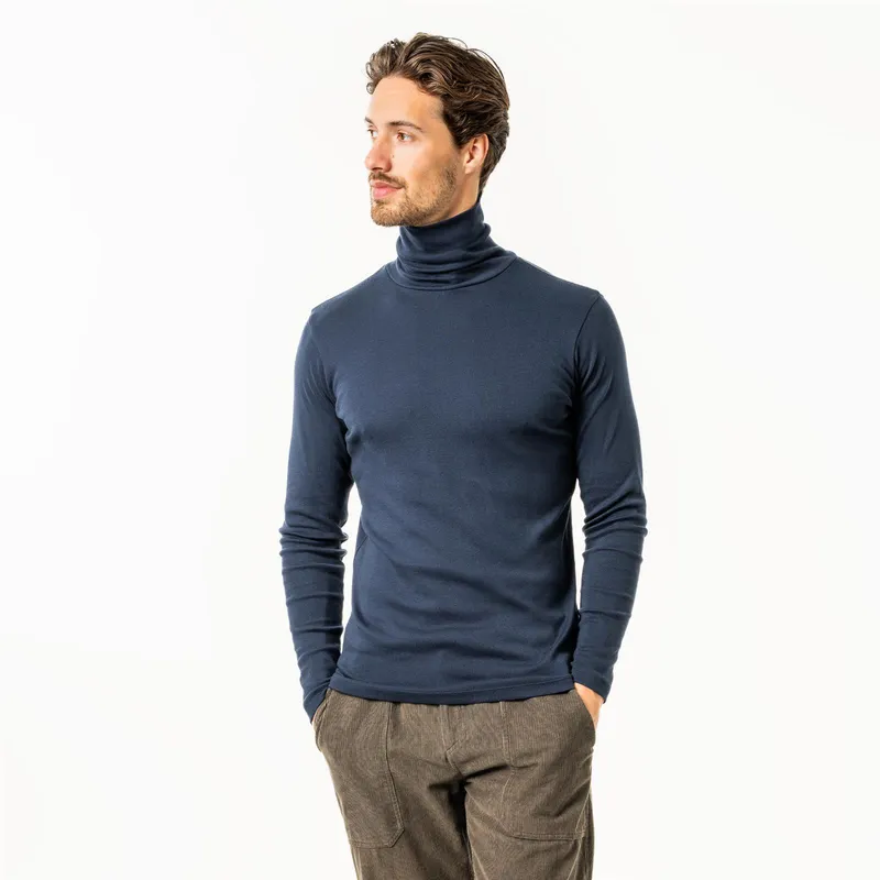 Living Crafts Living Crafts Rollkragen Longsleeve Modell: Helge GOTS, Deep sea, – Produktbild 1 von 1