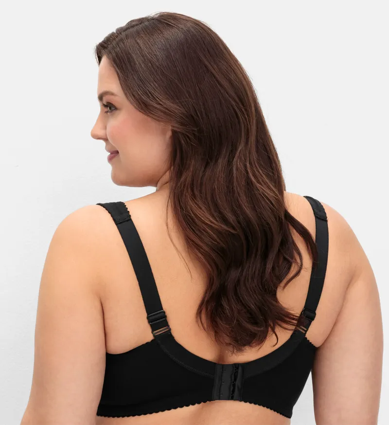 sheego Entlastungs-BH schwarz, Schwarz, – Produktbild 2 von 2