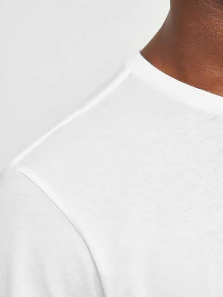 KnowledgeCotton Apparel KnowledgeCotton Apparel Herren Basic Tee "AGNAR" - GOTS/Vegan, Bright white (weiß), – Produktbild 7 von 7