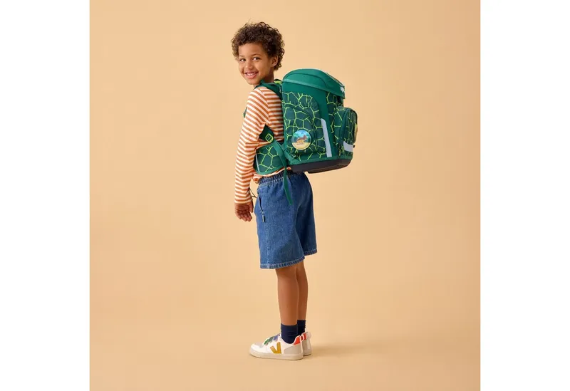 Ergobag Ergobag Schulranzen Schulranzen-Set CUBO BärRex 5-teilig, 25/26 (5-teilig), ergonomisch, höhenverstellbar, Your-Size-System, ab 1. Klasse, Grün, – Produktbild 2 von 4