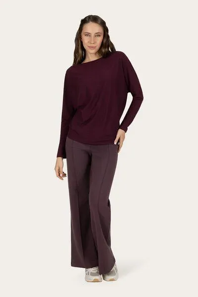 Urban Goddess Urban Goddess Budhi Yoga Langarm Shirt, Fig (lila), – Produktbild 4 von 4