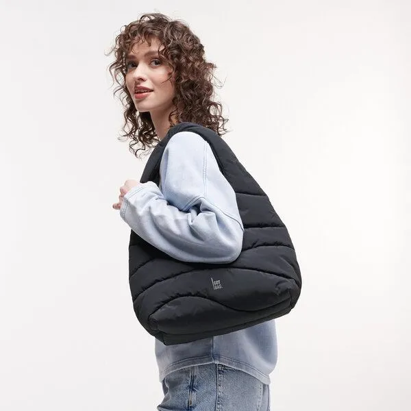 GOT BAG GOT BAG Wavy Puffer Shoulder Bag, Black, – Produktbild 3 von 3