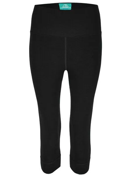 nice to meet me nice to meet me Essential Capri - Yoga Leggings, Deep black, – Produktbild 1 von 4