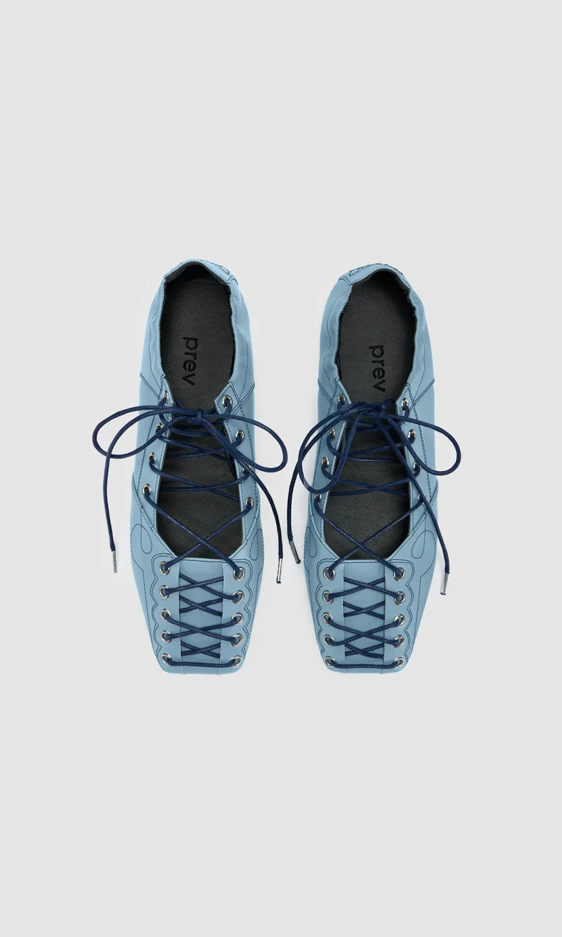 Prev Prev Damen vegan Ballerinas Mae Naia, Hellblau, – Produktbild 1 von 2
