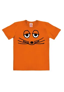 LOGOSH!RT LOGOSH!RT - Die Sendung mit der Maus - Maus Gesicht - Bio T-Shirt Print - Kinder - Jungen & Mädchen – Produktbild 1 von 1