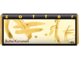 Zotter Bergmilchschokolade mit Butterkaramell, handgeschöpft – Produktbild 1 von 1