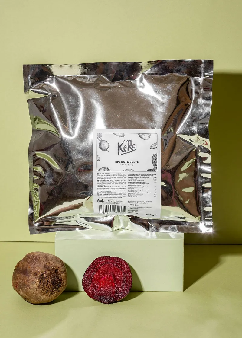 KoRo Bio Rote Bete Chips 200 g – Produktbild 1 von 5