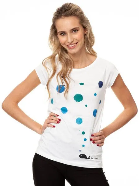 FellHerz FellHerz Walgesang Cap Sleeve aus 100% Biobaumwolle, Weiss, – Produktbild 1 von 4