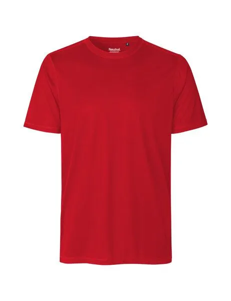 Neutral Neutral® Unisex T-Shirt Sportshirt Laufshirt Bodyfit Körpernah Schnell trocknend von Neutral RPet Recycling Polyester, Rot, – Produktbild 2 von 3