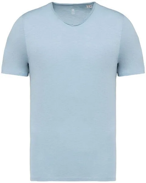 YTWOO YTWOO Essentials Herren-Slub-T-Shirt aus biologischer Baumwolle, Hellblau, – Produktbild 1 von 4
