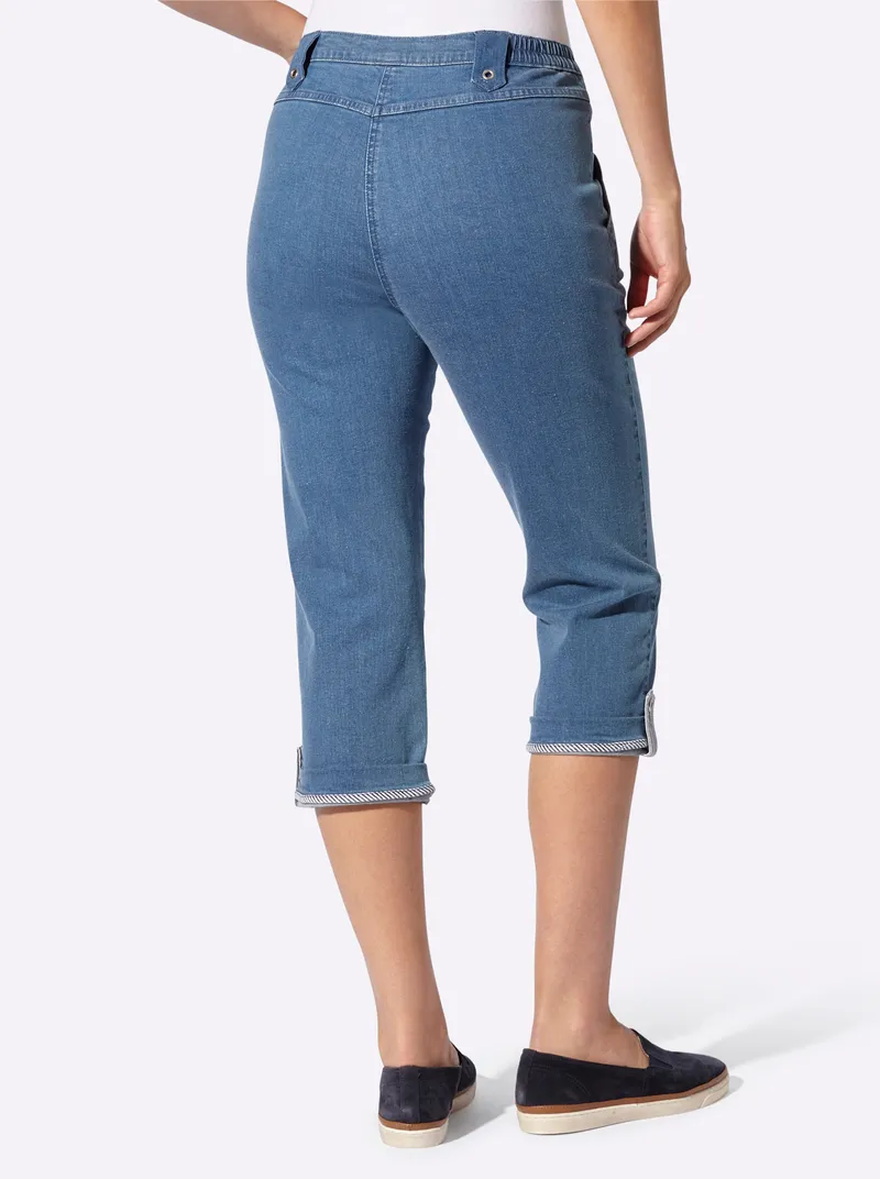 Witt Caprijeans blue-bleached, Blue-bleached, – Produktbild 2 von 2