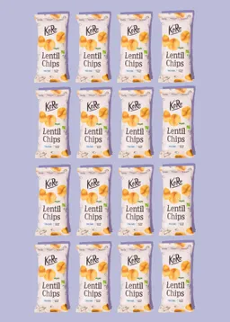 KoRo Bio Linsenchips mit Meersalz 16 x 100 g – Produktbild 1 von 1