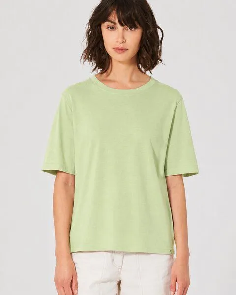 HempAge Hempage Damen T-Shirt Hanf/Bio-Baumwolle, Matcha (grün), – Produktbild 1 von 4