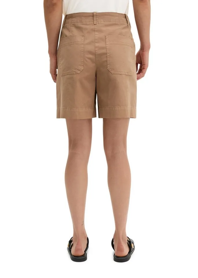 Marc O'Polo Marc O'Polo Shorts aus Organic Cotton-Lyocell-Leinen-Mix, Braun, – Produktbild 3 von 5