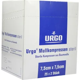 Urgo URGO MULLKOMPRESSEN 7,5x7,5 cm steril 25X2 St Kompressen – Produktbild 1 von 1