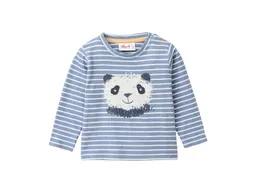 People Wear Organic People Wear Organic Langarm-Shirt blaugrau geringelt Gr. 74/80 – Produktbild 1 von 1