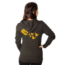 HANDGEDRUCKT HANDGEDRUCKT "Butterfly 01" Frauen-Hoody – Produktbild 1 von 1