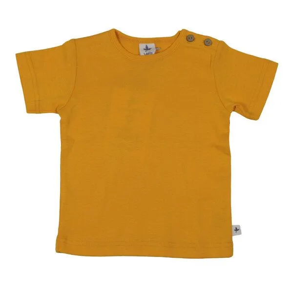 Leela Cotton Leela Cotton Kinder T-Shirt Bio Baumwolle, Sonnengelb, – Produktbild 1 von 2