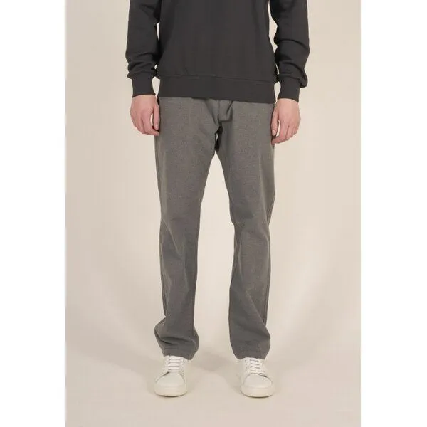 KnowledgeCotton Apparel KnowledgeCotton Apparel Flanell Hose - Loose flannel pant - mit Bio-Baumwolle, Grau (dark grey melange), – Produktbild 1 von 2