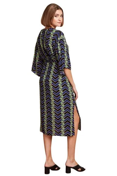 king louie king louie Kiki Kaftan Frankie, Caen black (schwarz), – Produktbild 3 von 4