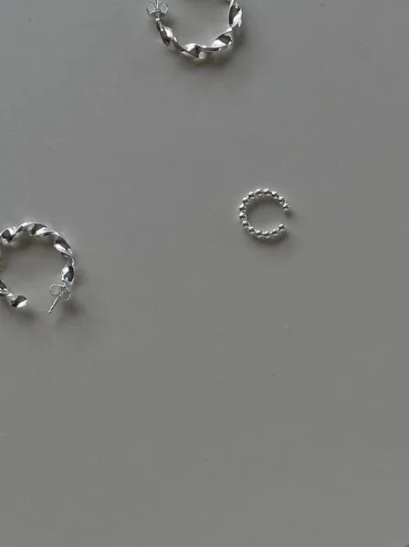 noemvri fashion label noemvri fashion label Kugel-earcuff Lucy, Silber, – Produktbild 4 von 4
