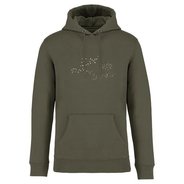 Greenspired Greenspired Basic Bio Unisex Hoody Nr. 4 Skybirds 350g/m² XXS - 3 XL, Khaki, – Produktbild 1 von 1