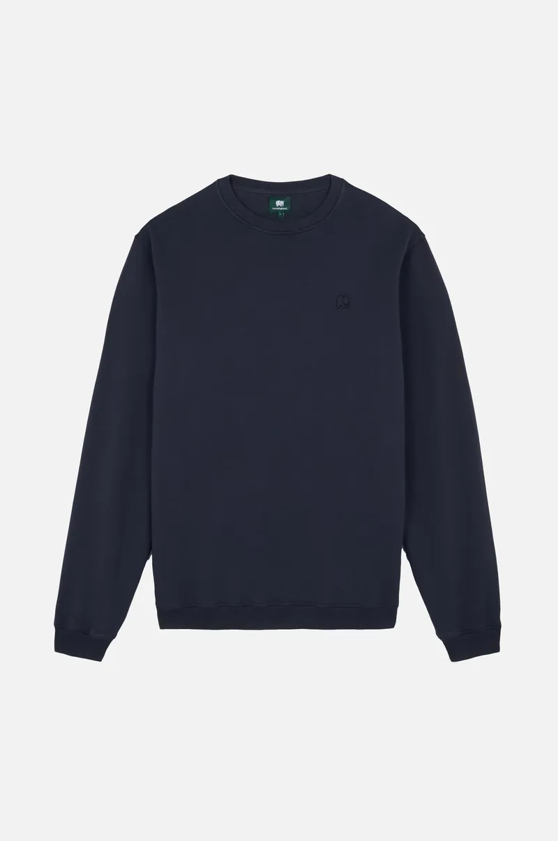 Trendsplant Trendsplant Herren vegan Sweatshirt Essential Parisian Blue, Extra dunkelblau, – Produktbild 1 von 2