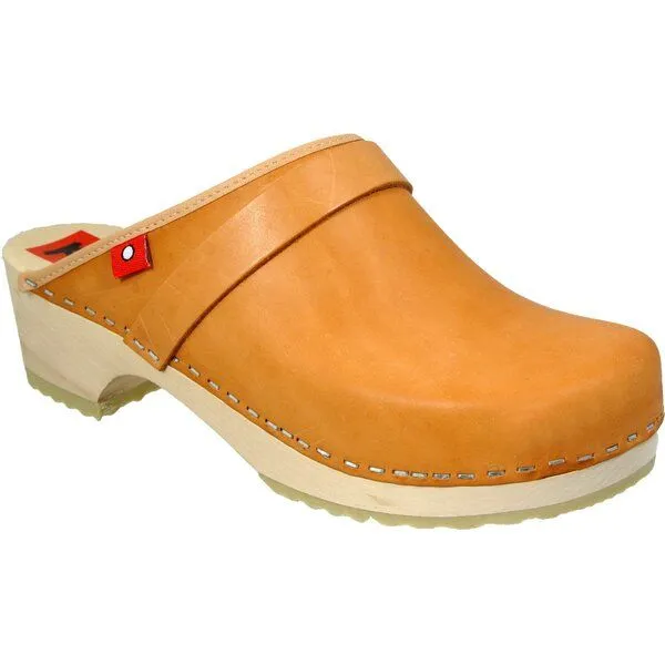 Klox Klox Original Clog - handgemachter Holzclog mit pflanzlich gegerbtem Leder, Natur (nude), – Produktbild 2 von 3