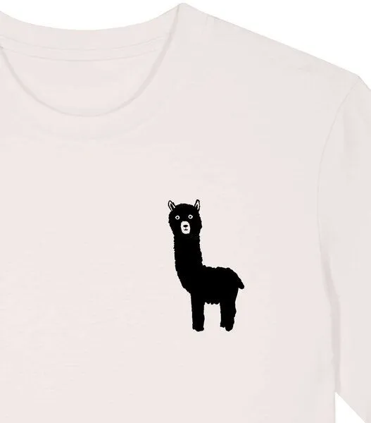 päfjes päfjes GuckGuck Alpaka - Fair Wear Männer / Unisex Bio T-Shirt, Natur, – Produktbild 2 von 4