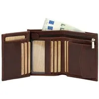 Simaru Simaru Echtleder Geldbeutel für Herren,Portemonnaie mit RFID-Schutz, Braun, – Produktbild 1 von 1