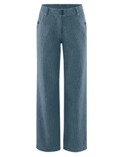 HempAge Hempage Damen vegan Hose Von Pepita Dove Bläulich Grau – Produktbild 1 von 1