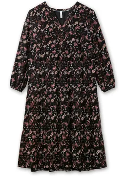 sheego Maxikleid schwarz bedruckt – Produktbild 1 von 1