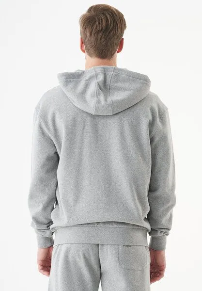 ORGANICATION ORGANICATION ESSENTIALS-JUNDA-Unisex Soft Touch Sweatjacke aus Bio-Baumwolle, Grey melange, – Produktbild 4 von 4