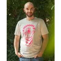 päfjes päfjes Bärta Brüllbärin - Fair Wear Männer Bio T-Shirt - Natur – Produktbild 1 von 1