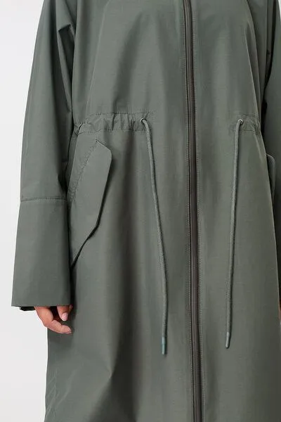 LangerChen LangerChen Parka Regenfest- Parka Kenosha - aus Bio-Baumwolle und recyceltem Polyester, Flaschengrün (light fir), – Produktbild 3 von 3