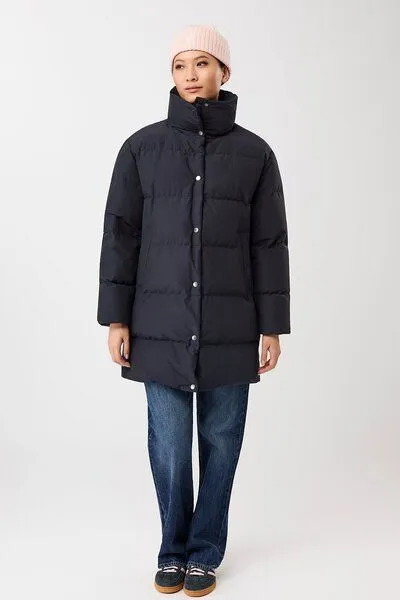 LangerChen LangerChen Jacke mit Stehkragen aus Eco Daune, Navy (blau), – Produktbild 1 von 3
