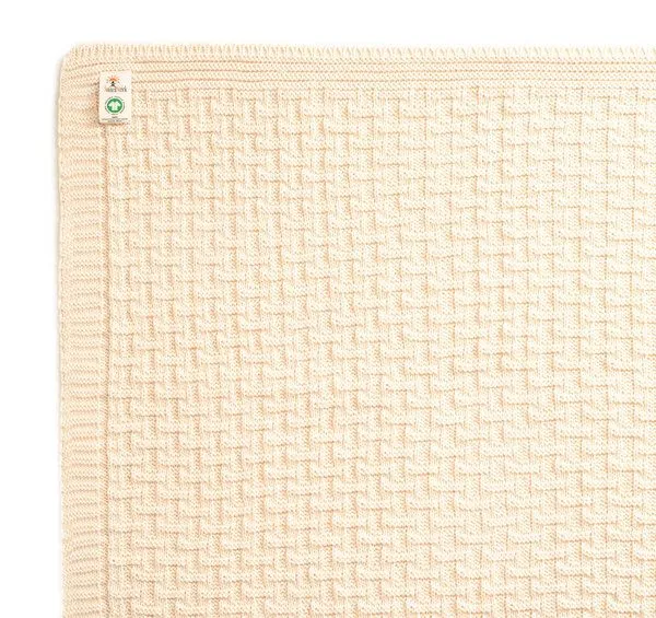 Sonnenstrick Sonnenstrick Babydecke Karostrickmotiv, Natur, – Produktbild 3 von 5