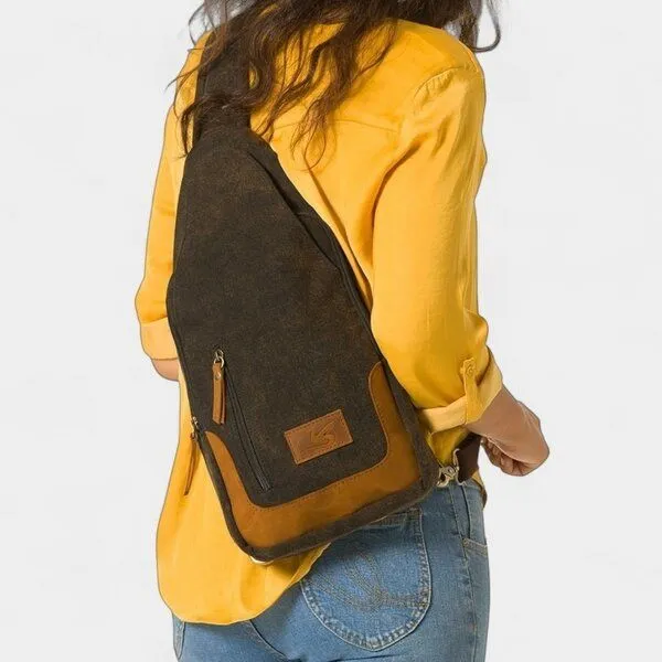 Dragolina Dragolina Crossbody Rucksack Puck, Anthrazit, – Produktbild 3 von 3