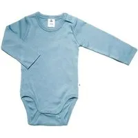 Leela Cotton Leela Cotton Baby Kinder Body Langarm Bio-Baumwolle Rippjersey 2005, Blau-tauben, – Produktbild 1 von 1