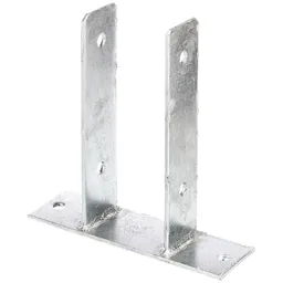 Alberts ALBERTS U-Pfostenträger, feuerverzinkt, z.Aufschrauben, BxH 81x200 mm – Produktbild 1 von 1