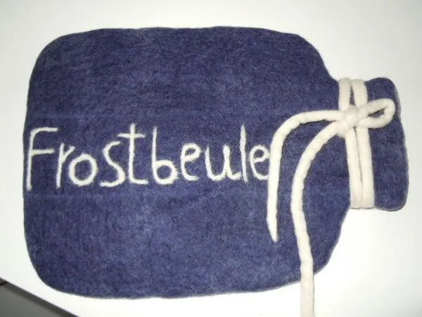short'n'pietz short'n'pietz Wärmflaschenbezug handgefilzt, Blau-frostbeule, – Produktbild 1 von 1